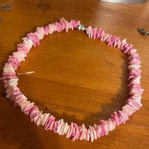 pink necklace